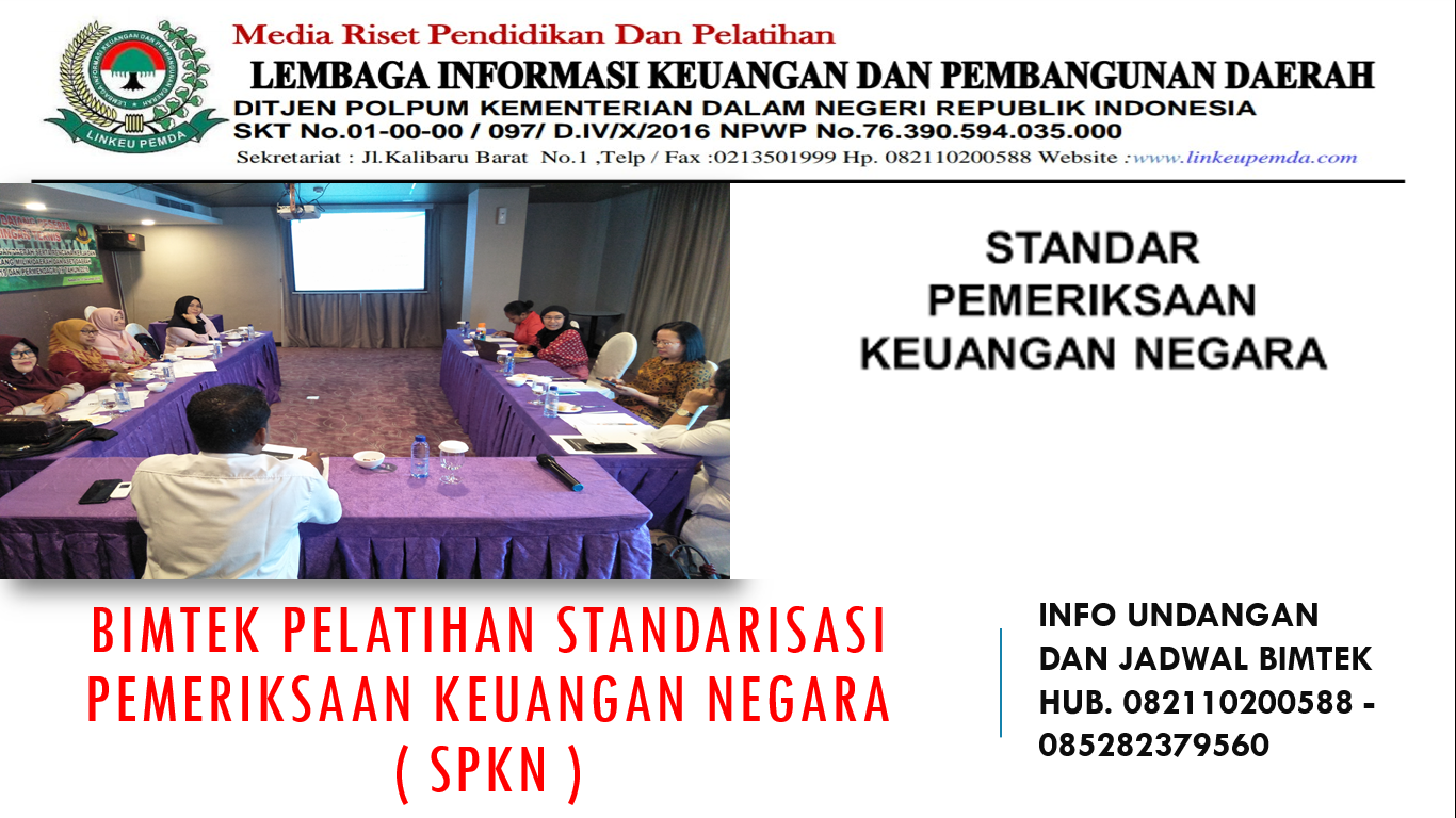 Bimtek Pelatihan Standarisasi Pemeriksaan Keuangan Negara ( SPKN )