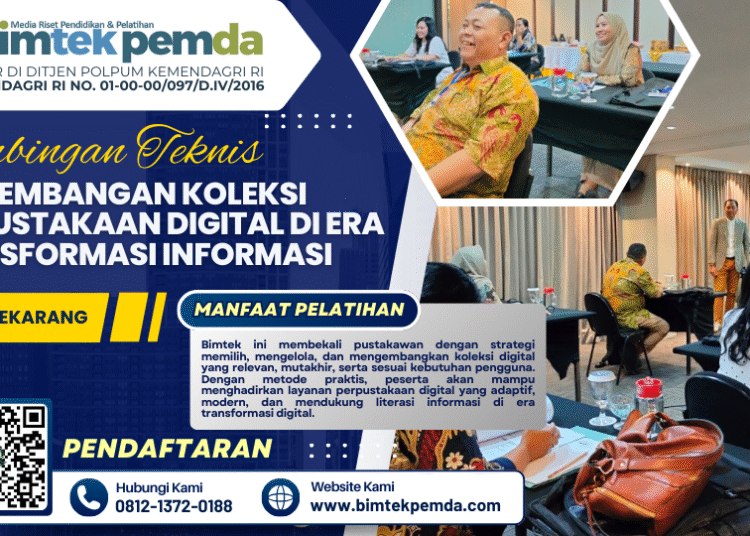 Bimtek Pengembangan Koleksi Perpustakaan Digital di Era Transformasi Informasi