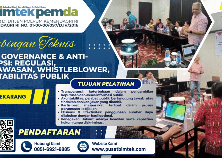 Good Governance & anti‐korupsi: regulasi, pengawasan, whistleblower, akuntabilitas publik