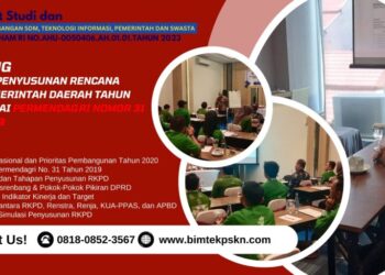 Training Pedoman Penyusunan Rencana Kerja Pemerintah Daerah Tahun 2020 Sesuai Permendagri Nomor 31 Tahun 2019
