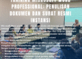 Training Microsoft Word Professional: Penulisan Dokumen dan Surat Resmi Instansi – PSKN