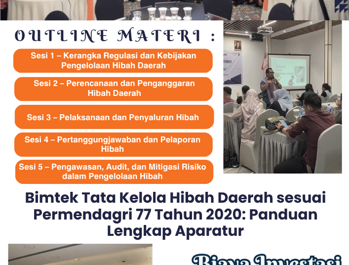 Bimtek Tata Kelola Hibah Daerah sesuai Permendagri 77 Tahun 2020: Panduan Lengkap Aparatur
