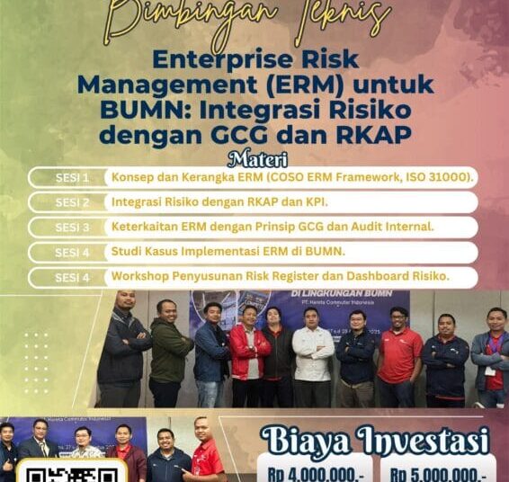 Pelatihan Enterprise Risk Management (ERM) untuk BUMN: Integrasi Risiko dengan GCG dan RKAP