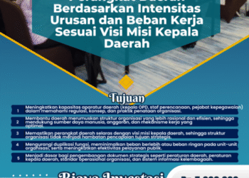 Bimtek Penataan Kelembagaan Perangkat Daerah Berdasarkan Intensitas Urusan dan Beban Kerja Sesuai Visi Misi Kepala Daerah