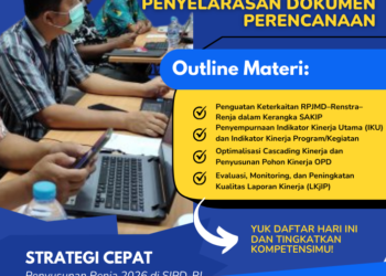 Bimtek Strategi Meningkatkan Nilai SAKIP Melalui Penyelarasan Dokumen Perencanaan