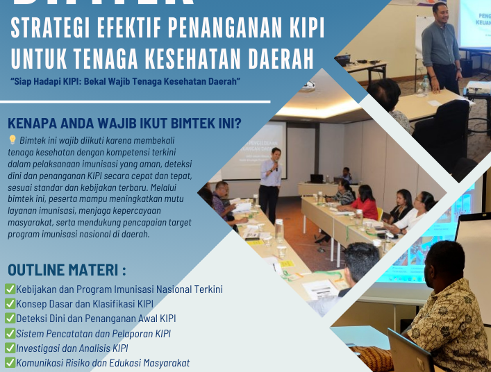 Bimtek Strategi Efektif Penanganan KIPI untuk Tenaga Kesehatan Daerah