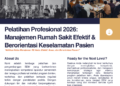 Pelatihan Profesional 2026: Manajemen Rumah Sakit Efektif dan Berorientasi Keselamatan Pasien